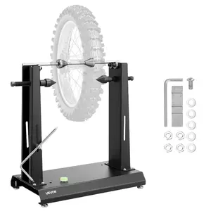VEVOR Motorcycle Wheel Balancer, 88.2 lbs Capacity, Tire Balancer Truing Stand with Adjustable Centering Cones and Truing Pointer, Balancing Tools for Most Motorcycles Bicycles, 32 - Inch Wheel DiaVEVOR Super Brand Day