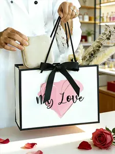 Gift Bag with Blessing Print, Essential Gift Wrapping Choice, Three Sizes Available, Perfect for Valentine's Day, Weddings, Bridal Shower Gift, Birthdays