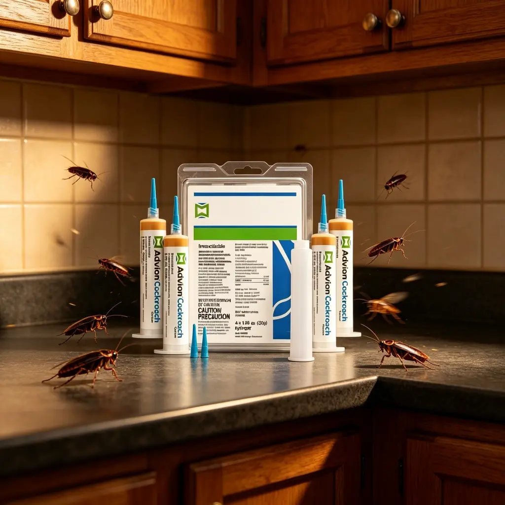 Advion Roach Control Gel - Indoor Household Pest Elimination Treatment, Home Care Supply