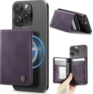 Wallet for  17/16/15/14/13/12 Series,   Card Holder for , Slim RFID Blocking PU Leather Wallet Stand Women Men, Not for  13/12 Mini, Purple