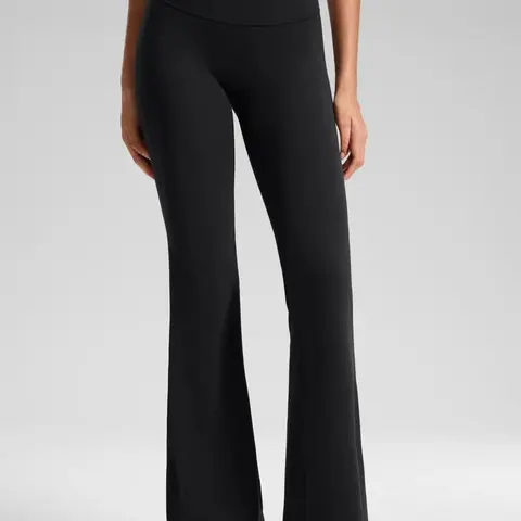 CRZ YOGA Softretch No Front Seam Flare Leggings 29"/31''/33" - High Waist Womens Yoga Pants Lounge Buttery Soft Comfy Casual