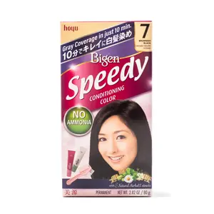 Hoyu Bigen Hair Color Hair Dye Speedy #07 Brownish Black  1 box