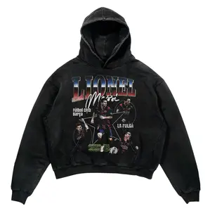 Lionel Messi Barca Hoodie - Vintage Hoodie, Sweatshirt