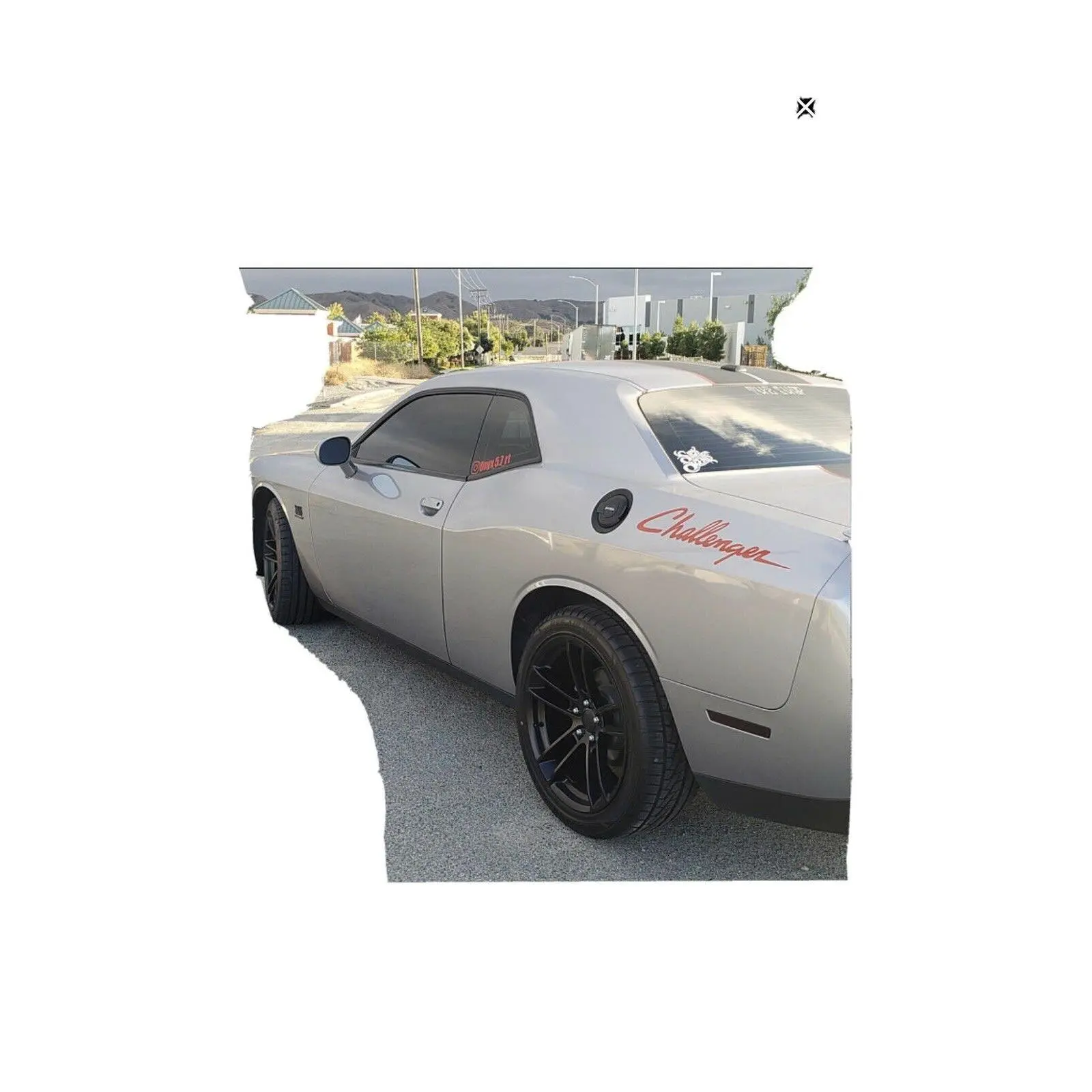 Automotive Vinyl Racing Stripes Decal Pair - Unofficial for Dodge Challenger Mopar, High-Quality Car Exterior Car Styling Decals Accessories