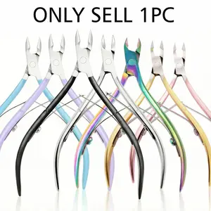 Stainless Steel Cuticle Clippers Nippers, Rainbow Dead Skin Removal, Metal Nail Art Remover Scissors, Manicure Tools for Beauty Care, Manicure Pedicure Remover