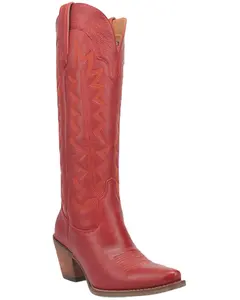 Dingo Women's Women'S High Cotton Tall Western Boot Round Toe - Di936-Rd