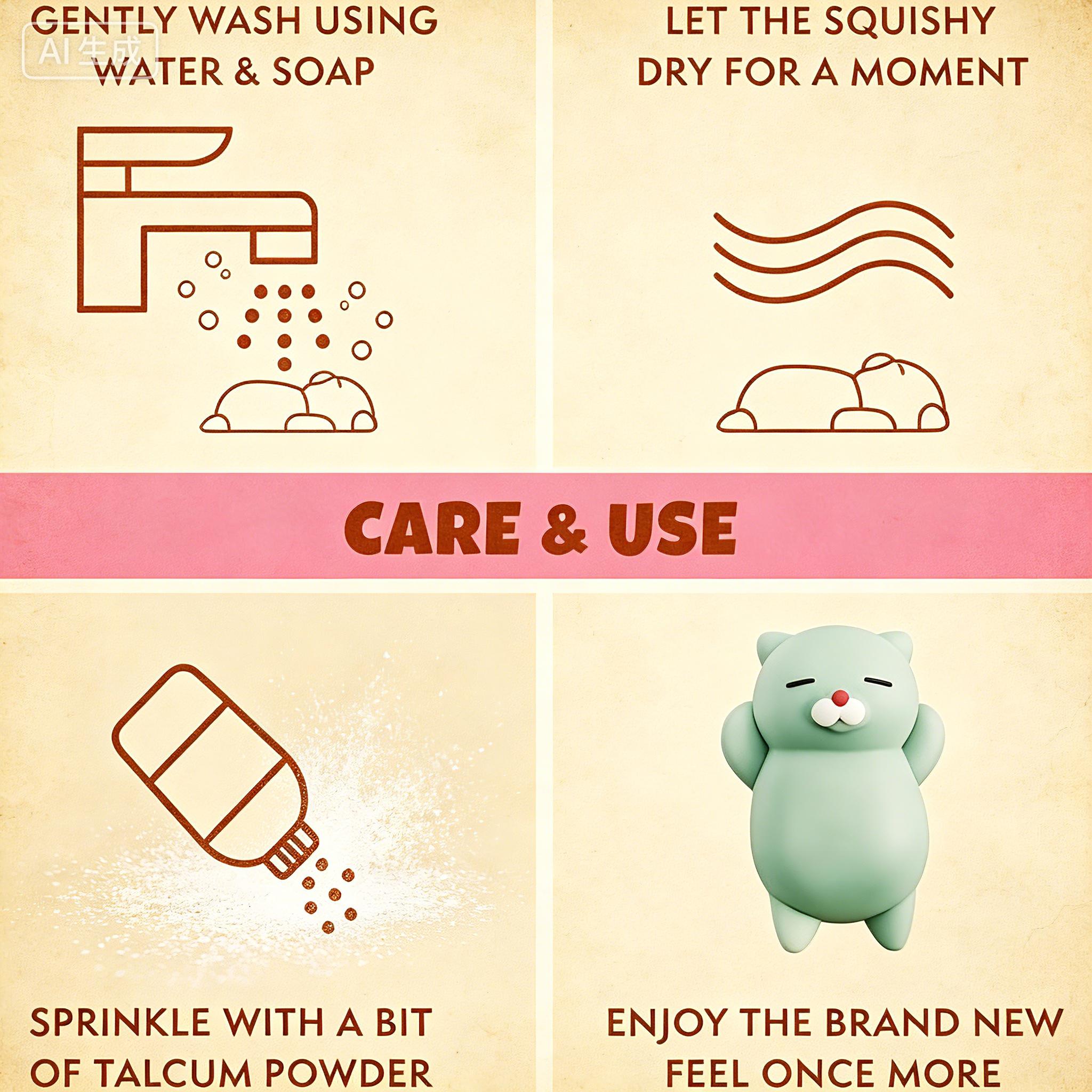 Squishy Cat Set - 2" Soft Silicone Kawaii Kitties, Top Stress Relief Toy 2026, Unique Gift for Kids & Adults, Egg Fillers & Easter Basket Essentials for Teen Girls, Boys & Tweens