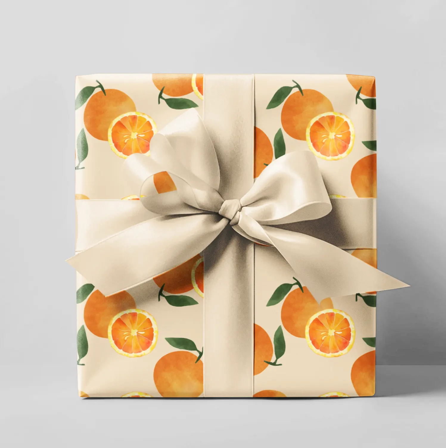 Matte Finish Orange-Themed Wrapping Paper Roll - Office Stationery Supplies, 30x36in Multi-Sizes, High-Definition Print, Luxurious Feel, Durable for Small to Medium Gifts Wrap, High Gloss or Matte Finish Option