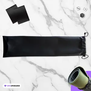 Playmat Bag for TCG – 15"x4" Drawstring Carrying Case Fits 24"x14" Mats | MTG, Pokemon, Yu-Gi-Oh, FAB, Star Wars Unlimited