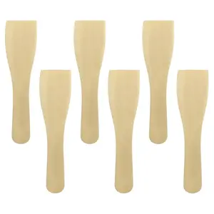 6pcs Wooden Spatula Non-Stick Wood Turner Cooking Shovel Heat Resistant Cooking Shovel Kitchen Utensils for Home Restaurant