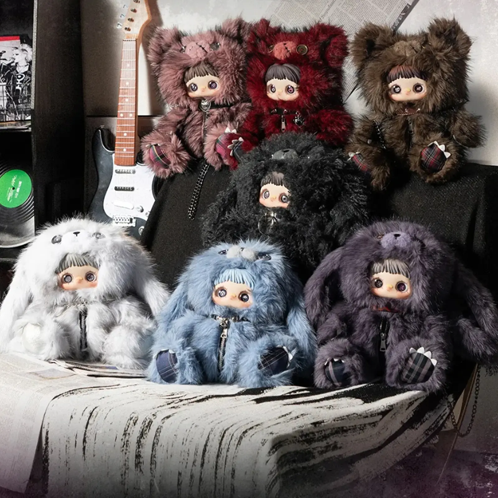 MayMei Rebel Doll Backpack Series Plush Blind Bags, Collectible Item for Collecting, with Over 15+ Hidden Edition Options (Toys & Hobbies Category)