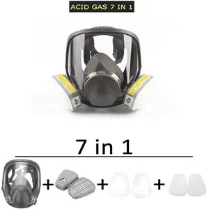 Reusable Full Face Cover, 6800 Full Respirator Face Cover, for Painting, Dust, Chemicals, Formaldehyde, Polishing, Staining, Car Spraying, Sanding & Cutting