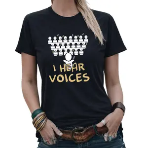 I Hear Voices Choir Teacher Shirt – Classic Funny Chorister Tee with Print