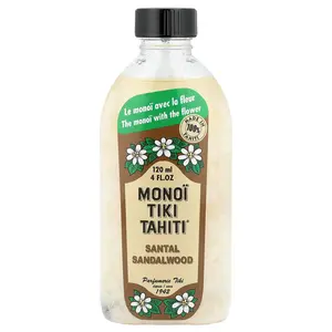 Monoi Tiare Tahiti Monoi Tiki Tahiti®, Coconut Oil, Santal Sandalwood, 4 fl oz (120 ml)