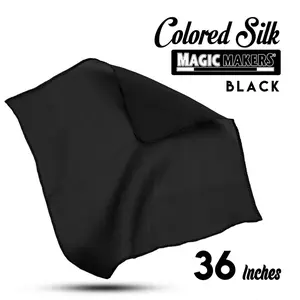 Black 36 inch Colored Silks - Professional Grade