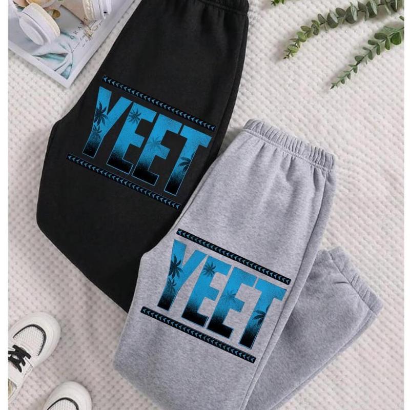 Vintage Yeet Sweatpants Black Jey Uso Four Letters Unisex Trendy Streetwear WWE Heavy Blend Graphic Sweatpants - Trendy Top Sweatpants, Unisex Cotton Graphic Casual Sweatpants, Gift For Fan, Men and Women, Best Gift