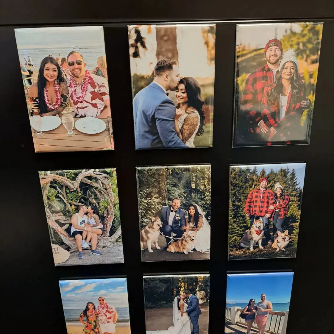 Personal magnets 2x3 inches (set of 9) Kitchen Magnetic Metal