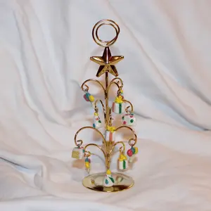 Birthday polymer clay charms for charm tree, Birthday Ornament. Set of 12, charms, Christmas gift or birthday gift set, charm tree included