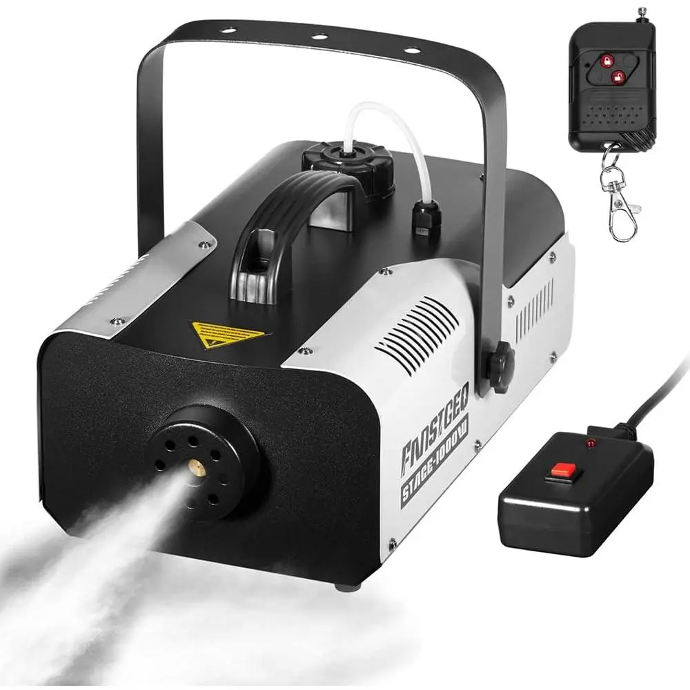 Fog Machine 1000W with  Remote Control and Manual Control, Professional Stage  Machine for DJ Concert Halloween