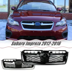 MUTUSAISI Front Upper Grill Center Grille For Subaru Impreza 2012-2016 Replacement Grid Accessories