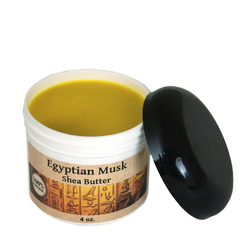 Egyptian Musk Shea Butter 4oz - 100% Natural Moisturizing Cream for Skin Care