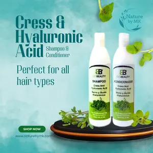 EB EVOBEAUTY Your Go-To Hydrating Bundle - Shampoo & Conditioner with Watercress & Hyaluronic Acid for All Hair Types