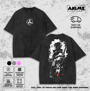 Naruto Sasuke Uchiha Sharingan Curse Mark Vintage Washed Graphic Tee Unisex Y2K Streetwear Acid Wash T-Shirt Uchiha Crest Manga Top Fast Shipping US 100% Cotton