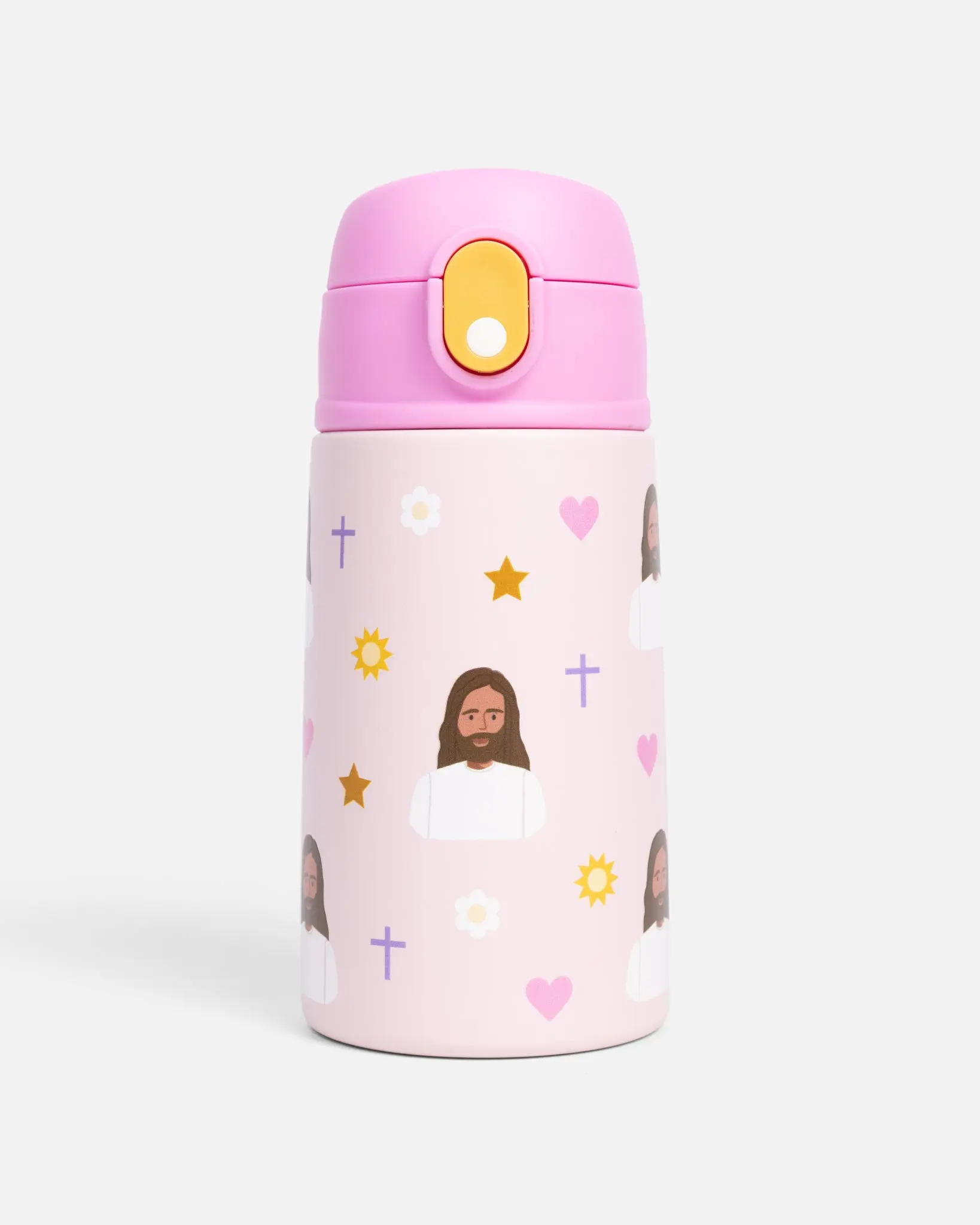 Pink Jesus Water Bottle – 13.5oz Stainless Steel