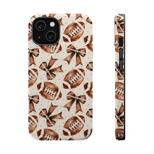 Coquette Football Phone Case Mag Safe Compatible Magnetic Tough Cases