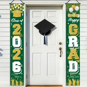 2D Plane Banner Set, Graduation Party Decor, Bachelor Hat Theme, Wall Decoration, Wall Hanging Backdrop for High School Diploma Ceremony, Classroom, Yard, Garage, Graduation Party Decorations