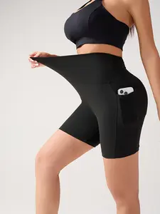 Women's 3" High Waisted Buttery Soft Biker track bun Shorts with Pockets - Tummy Control Seamless Yoga Bottoms - Breathable Smooth Fitness Shorts for Gym, Pilates & Running - Minimalist Athletic Wear - Clean Girl Pilates Princess Aesthetic