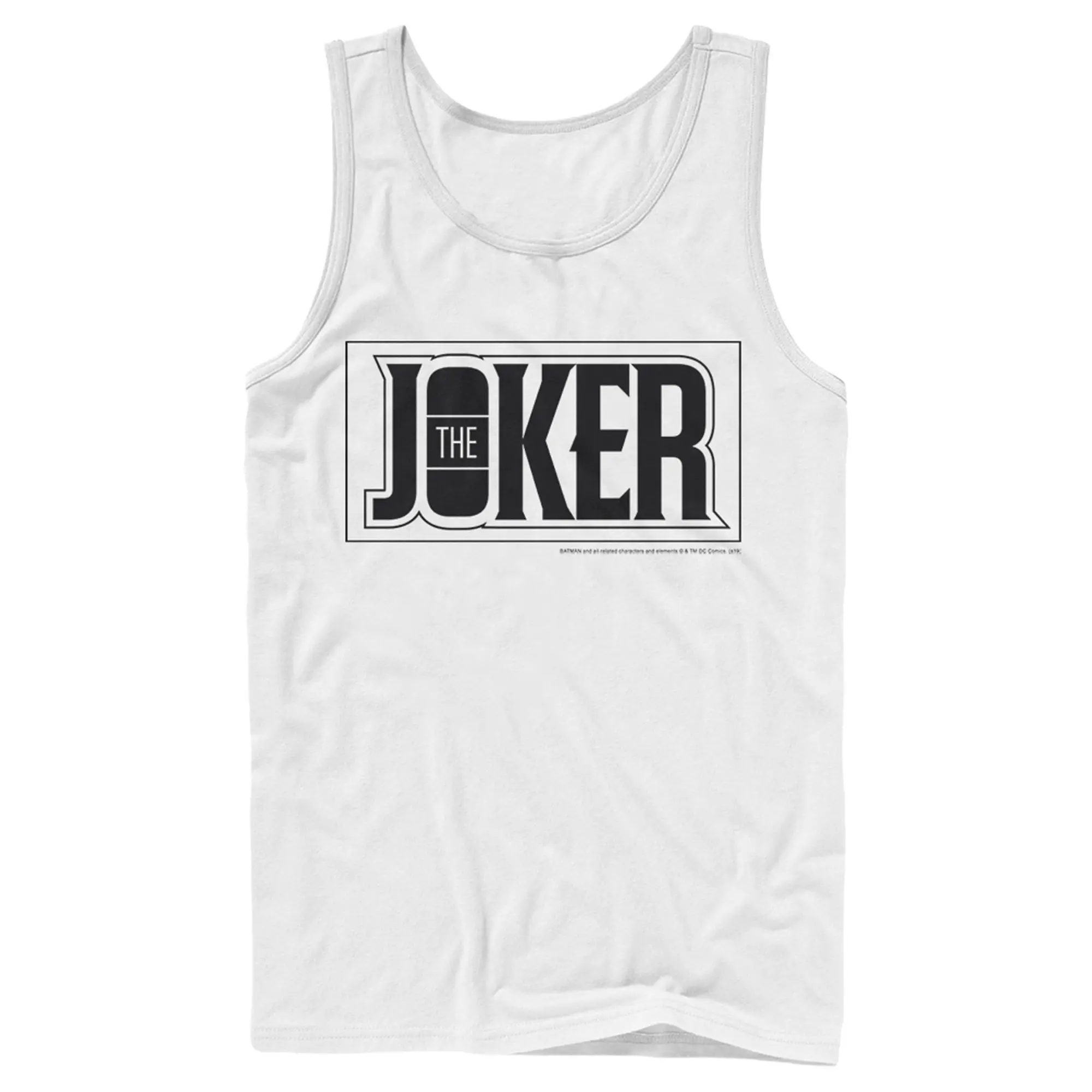 Men's Batman Joker Text Logo Tank Top