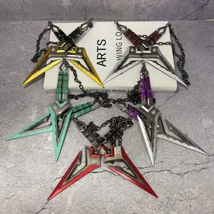 7.8inch 20cm Metal Fake Ninja Star Kunai Katana Figurine Model Sword Steel Blade Iron Ninja Knife Damascus Sword Ninja Kunai Original Samurai Sabre Medieval Sabre Figurine Model Anime Cosplay Accessories Prop Real Size Japanese Katana Figure Model Gift