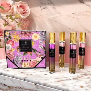 Women's perfume gift  set Valentine's Day Christmas gift long-lasting natural floral and fruity fragrance elegant women's daily perfume - 20ml*4(0.68*4 f1.0z)
