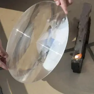 Fresnel Lens Large Physics Optical Lens Magnifier for Education Lab Experiments, Solar death ray for physics, magnifying plate ignition device for solar heating, solar oven