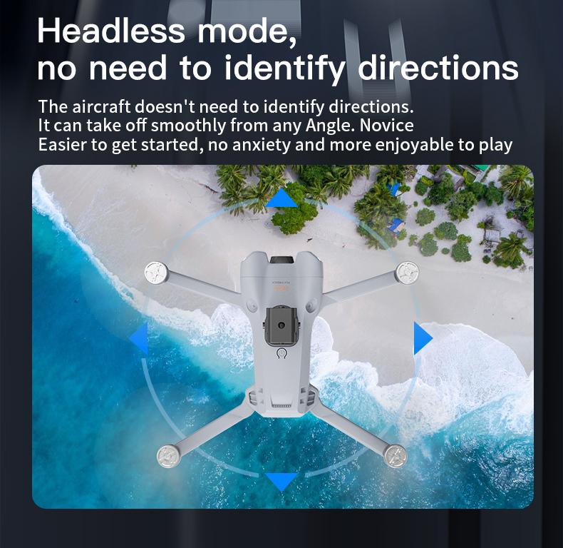 CJCMALL i7 PRO Brushless Drone with 4K HD Dual Camera, 4CH 2.4GHz Remote Control, Intelligent Obstacle Avoidance, Optical Flow Positioning, Foldable Design, 12 Minutes Flight Time