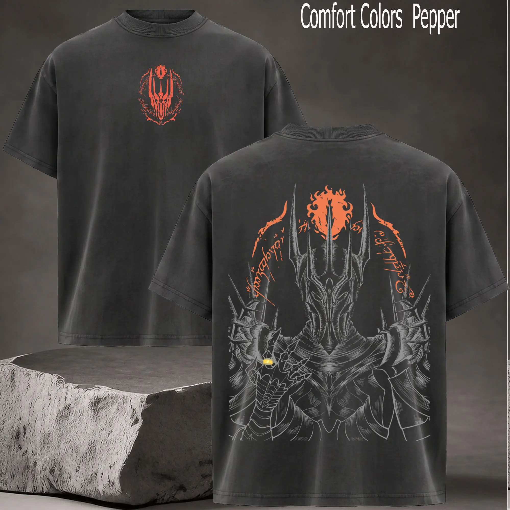 Lord Sauron Lord of the rings  Retro Vintage Menswear Gift movie fans Top Apparel Classic Oversized Seamless Simple Straight Man Clothes Cotton designer shirts, graphic tees, men gifts, ,Graphic Streetwear T-shirt tees  good