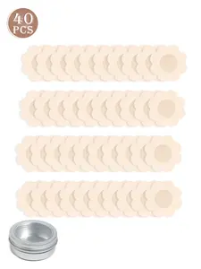 40-piece gift box set of disposable Sticky Nipple Covers, round design, strong adhesive that stays in place, comfortable and safe, suitable for everyday wear, Underwear