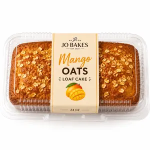 JO BAKES Mango Oat Loaf 24 oz | Soft Mango Bread | Fresh Bakery Loaf Cake | Perfect for Breakfast & Coffee Snack