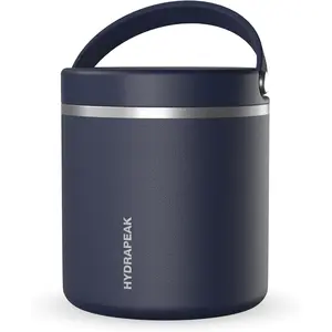 25oz Stainless Steel Vacuum Insulated Food Jar |   for Hot Food and Cold Food, Wide Mouth Leak-Proof Soup for Adults, 10 Hours Hot and 16 Hours Cold (Navy)