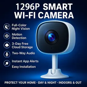 No WiFi Needed Mini Security Camera | Built in AP Hotspot | High Pixel, Easy Install, Night Vision