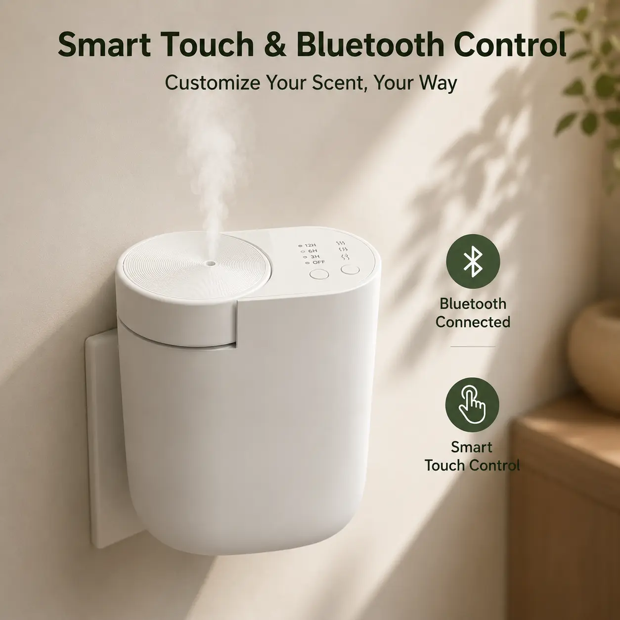 Diffuser Easy-to-Use Waterless Remote 500 Sq Ft Hotel-Inspired 3 Luxury Oils Plug-in Calming Gift for Anxiety