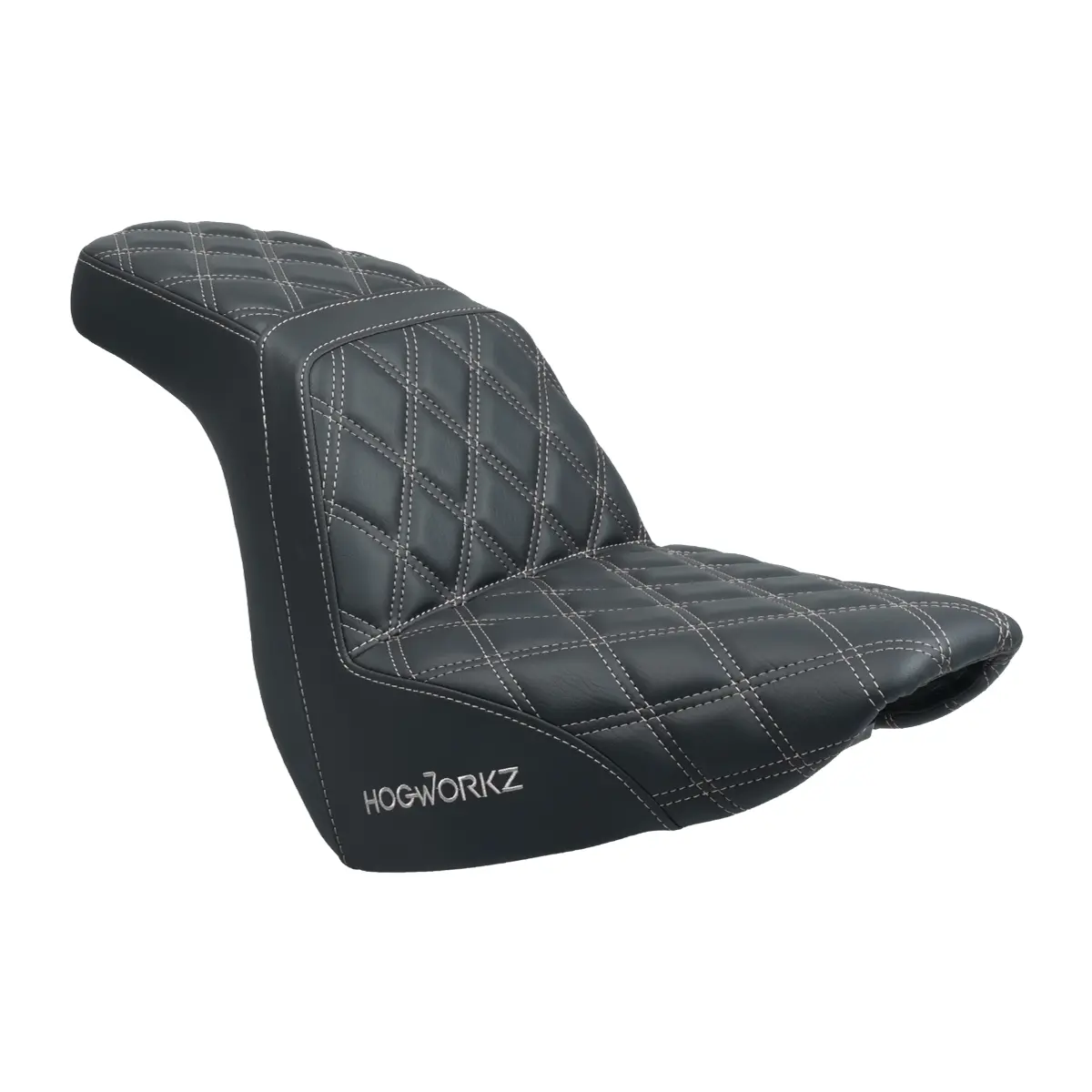 Rise Up Seat for Harley® Low Rider FXLR/FXLRS/FXLRST & Sport Glide FLSB '18-'25 (Silver Stitch)