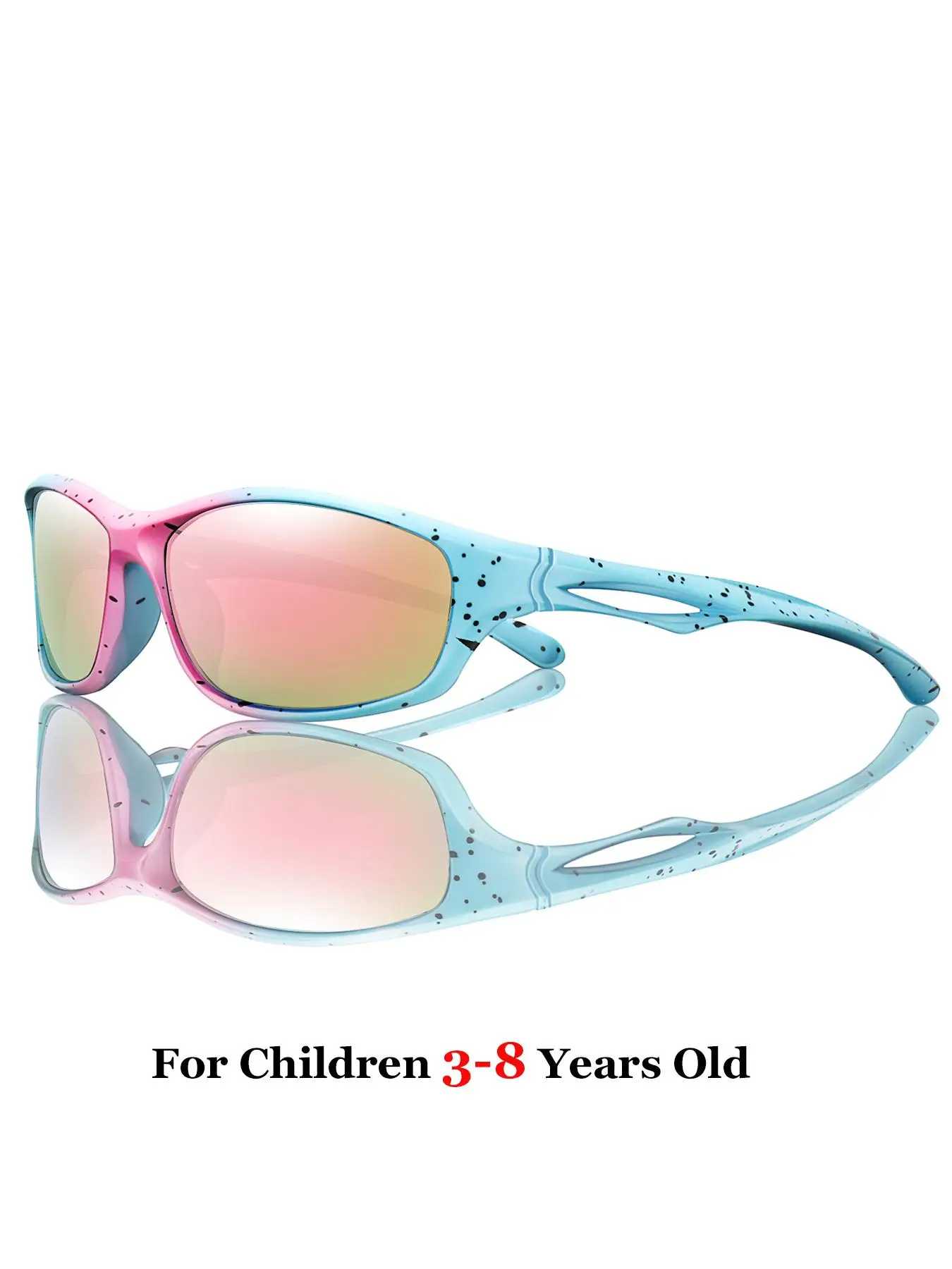 Cute Polka Dot Pattern Sunglasses for Kids, Outdoor Sports Sunglasses, Fashion Accessories for Boys & Girls for Outdoor Activities