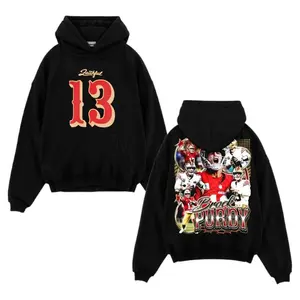 🏈[Graphic Hoodie]#13 Football Star Hoodie – Game Day Cotton Sweatshirt & T-Shirt, Unisex Fans Outfit, Faithful Nation Inspired, Quarterback Magic Fan Apparel, Niner-Inspired Fan Style, Cozy Streetwear Gift for Football Lovers