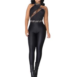 SHAPESHE Sleeveless Jumpsuits For Women Fashion Bodysuit One Piece Full Body Workout Jumpsuit