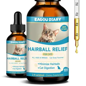 Hairball Treatment,Cat Hairball Remedy,Hair Ball Relief,Feline Digestive Support Supplement with Enzymes,Fiber & Psyllium Husk–Natural Constipation Relief