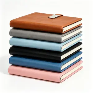 6-Pack Premium Soft Cover A5 Notebook Set, Magnetic Closure Design, 1440 Pages, Ideal for Office and Study Use, High-End Notebooks