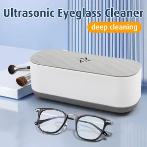Ultrasonic Eyeglass Cleaner, Portable Ultrasonic Cleaning Machine for Daily Small Item Care