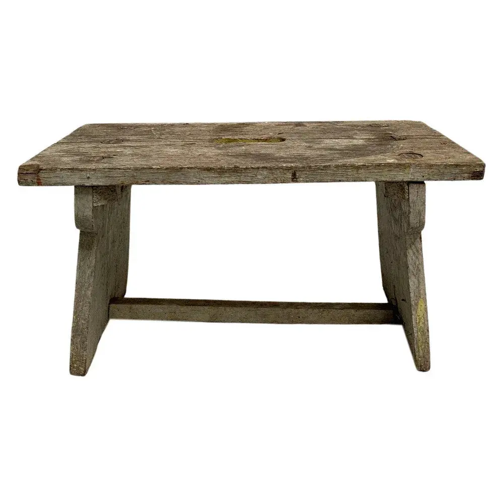 Antique Farmhouse Wooden Step Stool